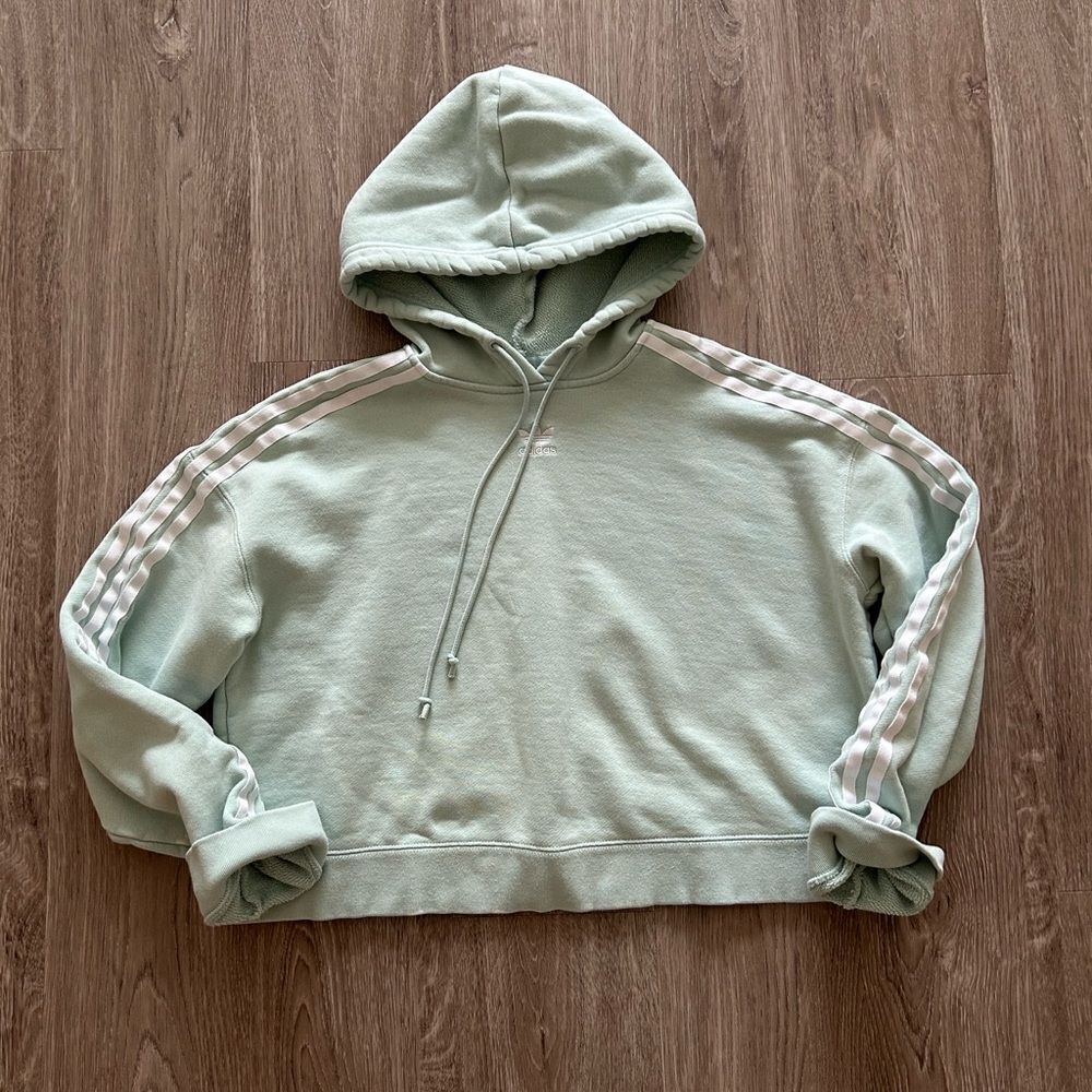adidas Cropped Hooded Sweatshirt
